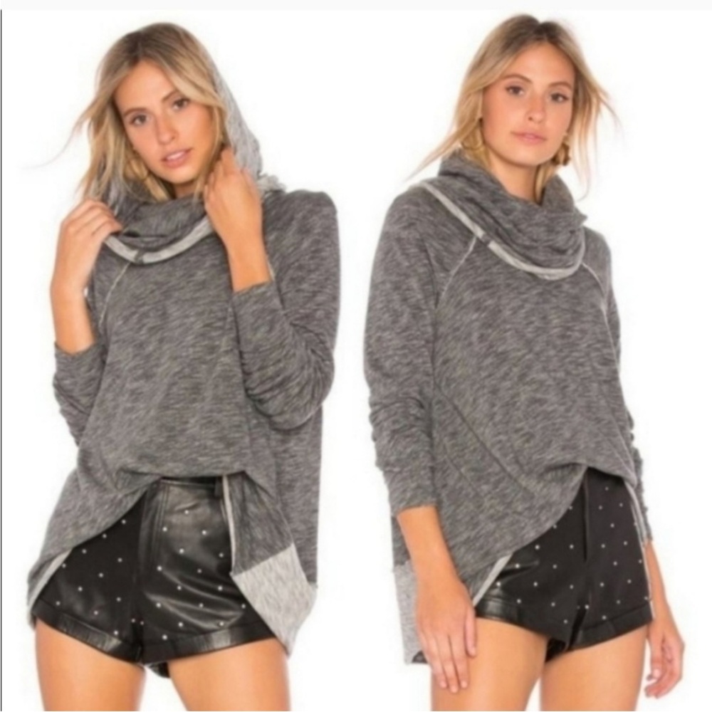 Free People FP Beach Cocoon Funnel Neck Pullover Sweatshirt